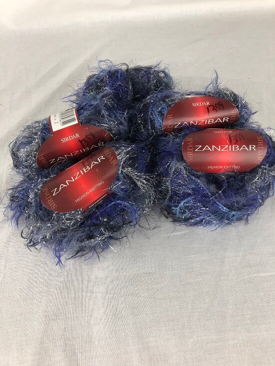 Sirdar Other - Sidar Zanzibar Yarn Nylon and Polyester Eyelash 50g 137 yards Lot of 5